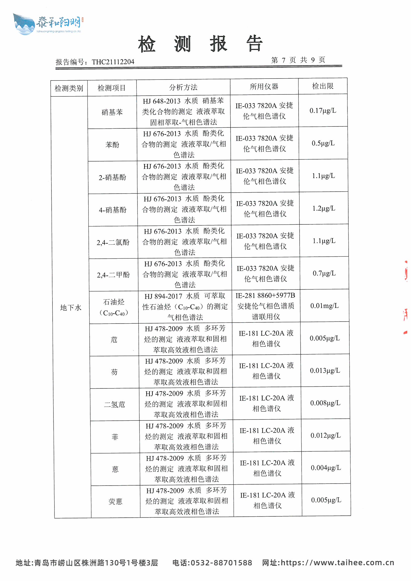 2021年地下水监测报告11月枯水期_页面_09